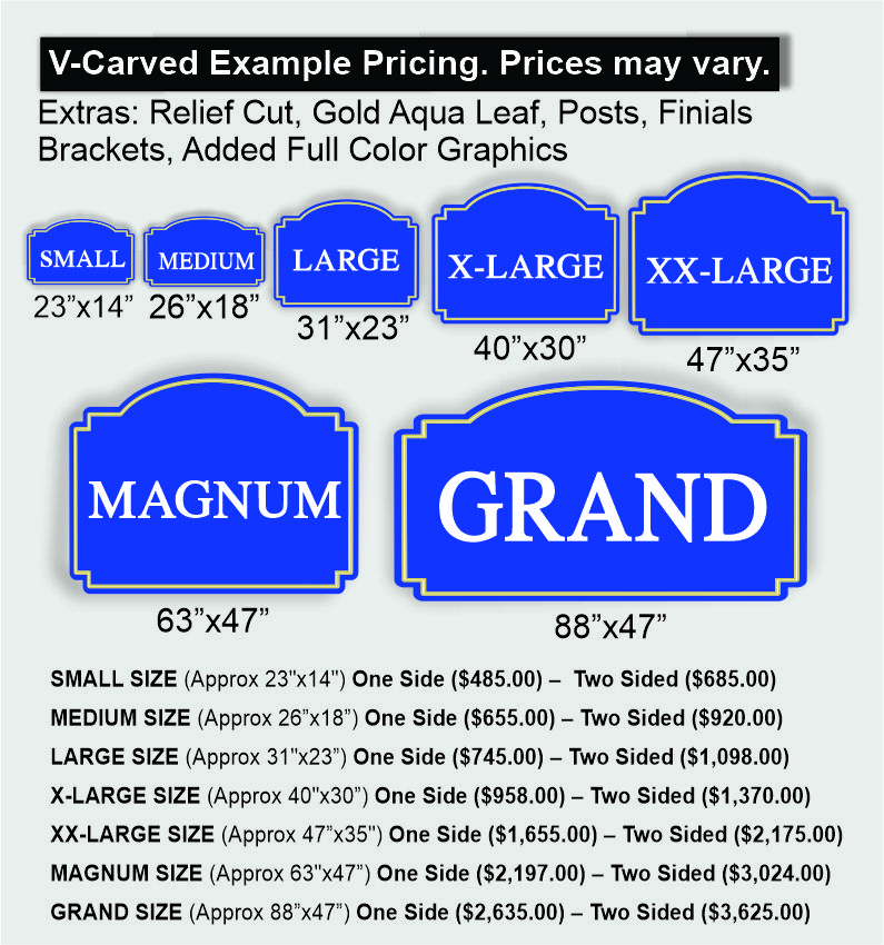 Carved Sign Prices NJ