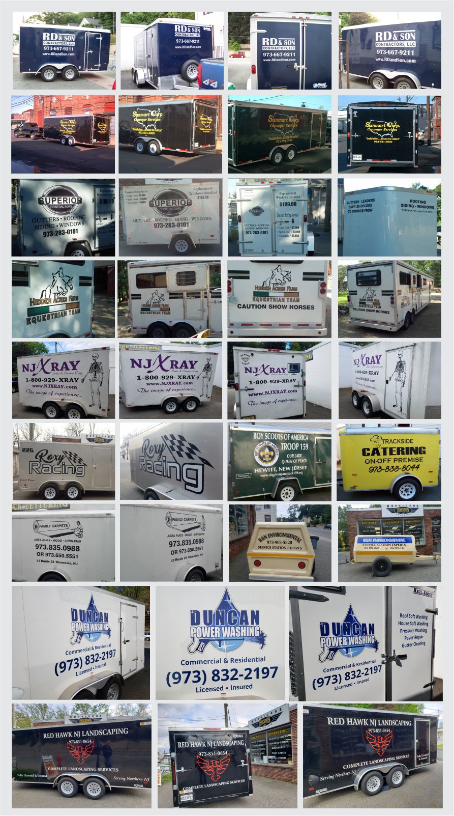 Landscape Trailer Lettering Pricing NJ